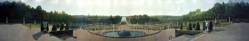 Panoramic View of the Palace and Gardens of Versailles